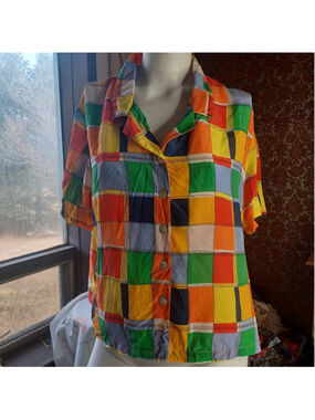 Vintage Silk patchington top L petite